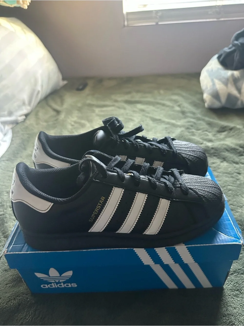 adidas Men’s Superstar Sneakers - Black/White